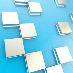 Abstract cube background techno wallpaper