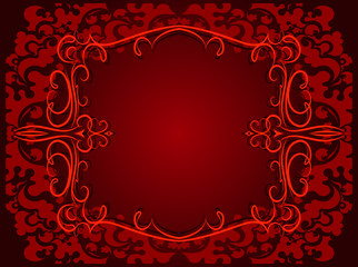 Decorative background in dark-red gamma