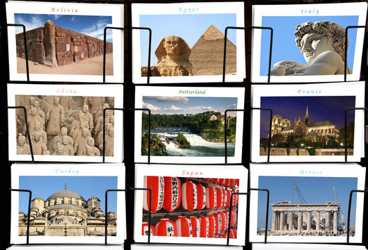 World Landmark collage
