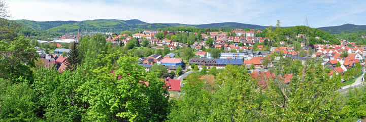 Fototapeta na wymiar Panoramafoto Zella-Mehlis