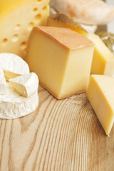 Various types of cheese composition