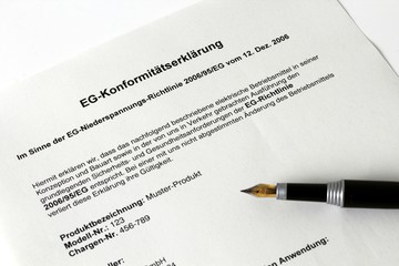 EG Konformitätsbewertung Niederspannungsrichtlinie