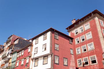 Obraz premium Oporto Ribeira, typical houses, Portugal