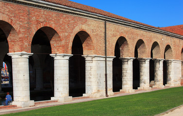 Fototapeta premium Arsenale columns in Venice
