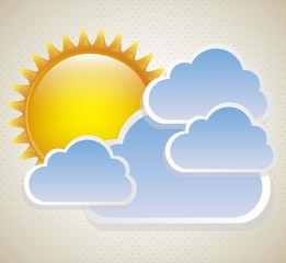 Sun with clouds