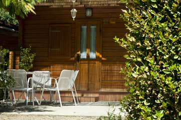 Wooden bungalow
