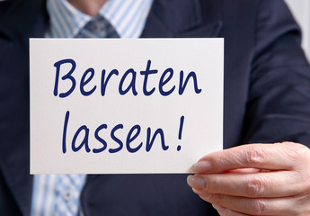 Beraten lassen !