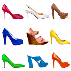 Multicolored female shoes-21