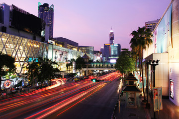 Naklejka premium Bangkok city life