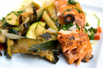 grilled salmon