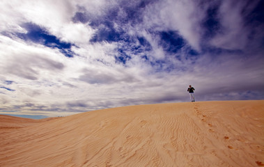 Fototapeta na wymiar Dune di sabbia, Sand dunes in Lancelin, Australia