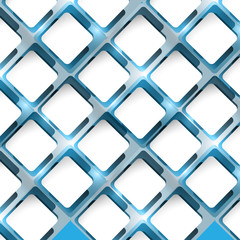 Abstract colorful blue square circle vector