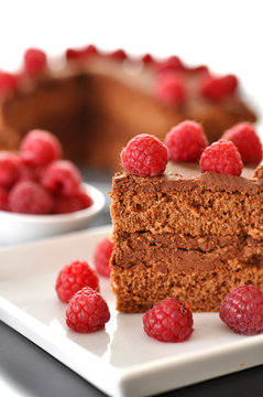 Schokolade Himbeer Torte