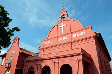 Christ Church in Malacca city,Malaysia