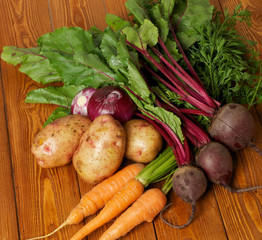 Heap of Raw Organic Vegetables