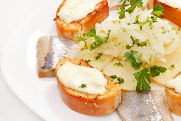 herring with potatoes