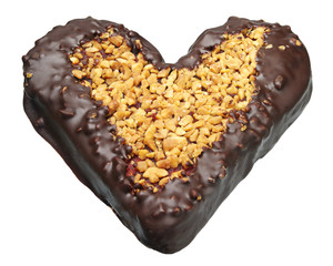 Gingerbread with chocolate and nuts