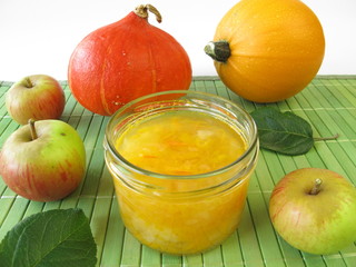 Kürbis-Apfel-Konfitüre
