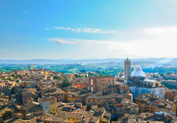 Top view of Siena.