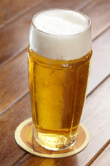 beer with froth