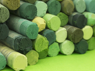 green crayons
