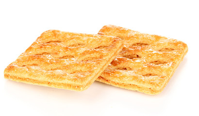 Sweet cookies isolated on white