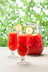 Chilled Orange Lemon Sangria