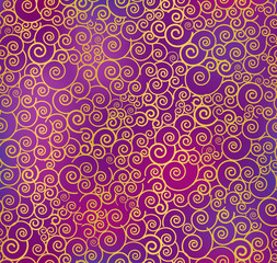 Seamless abstract curly pattern. Vector illustration