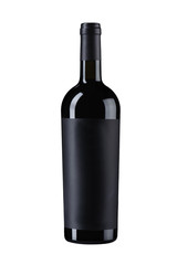 Black wine bottle