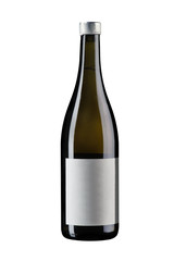 full wine bottle on white background