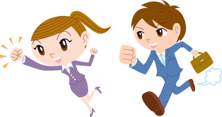 頑張るビジネスマン