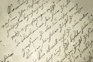 Old handwritten text