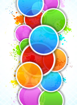 Bright background with circles