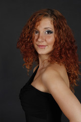 Fototapeta premium portrait of red-haired girl