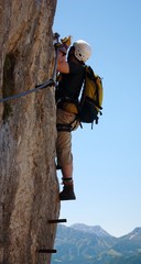 klettersteig - extreme sport in austria