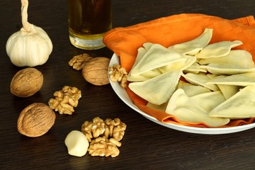 Ingredients for walnuts sauce