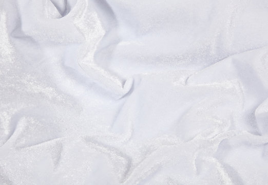 White Velvet Fabric Background