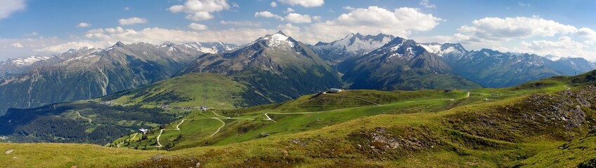 view from Kitzbuheler Alpen to gerlospass