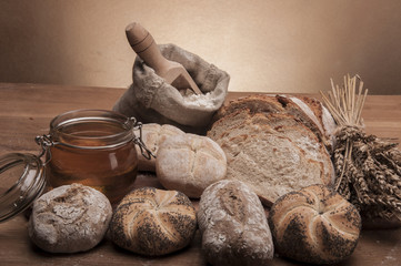 Traditional bread and rolls