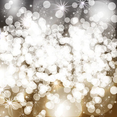 Christmas  bokeh background with glitter