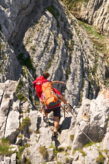Wanderer in den Alpen
