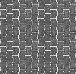 Real seamless pavement - pattern