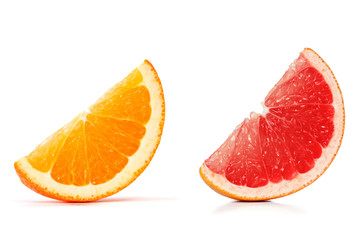 orange and grapefruit