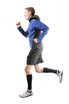 Schneller L&auml;ufer mit Laufjacke