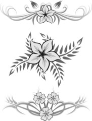 Set of 3 decorative elements