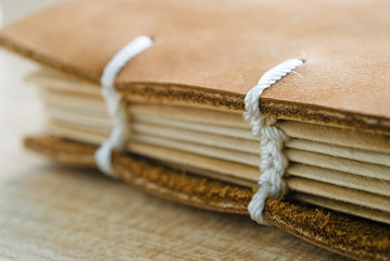 Book Spine with leather cover