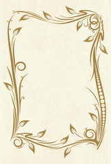 Vintage frames for text.