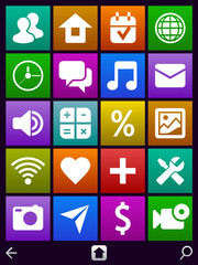 icons for web, smartphone and pocket pc