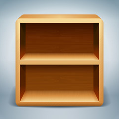 wooden shelves background