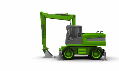 Der grüne Schaufelbagger 07